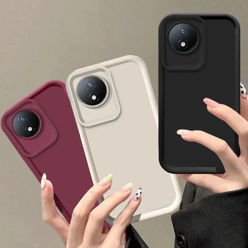 Phone Case For Vivo Y02T Y02A Y03T Y18S Y18E Y18i Y15S Y15A Y17S Y22S Y11S Y12S Full Package Soft Silicone Anti Drop Cover