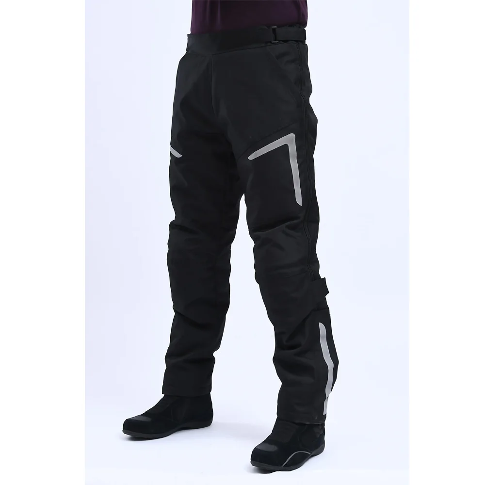 Мотоциклетные мужские съемные ветрозащитные брюки с защитой от падений CE для