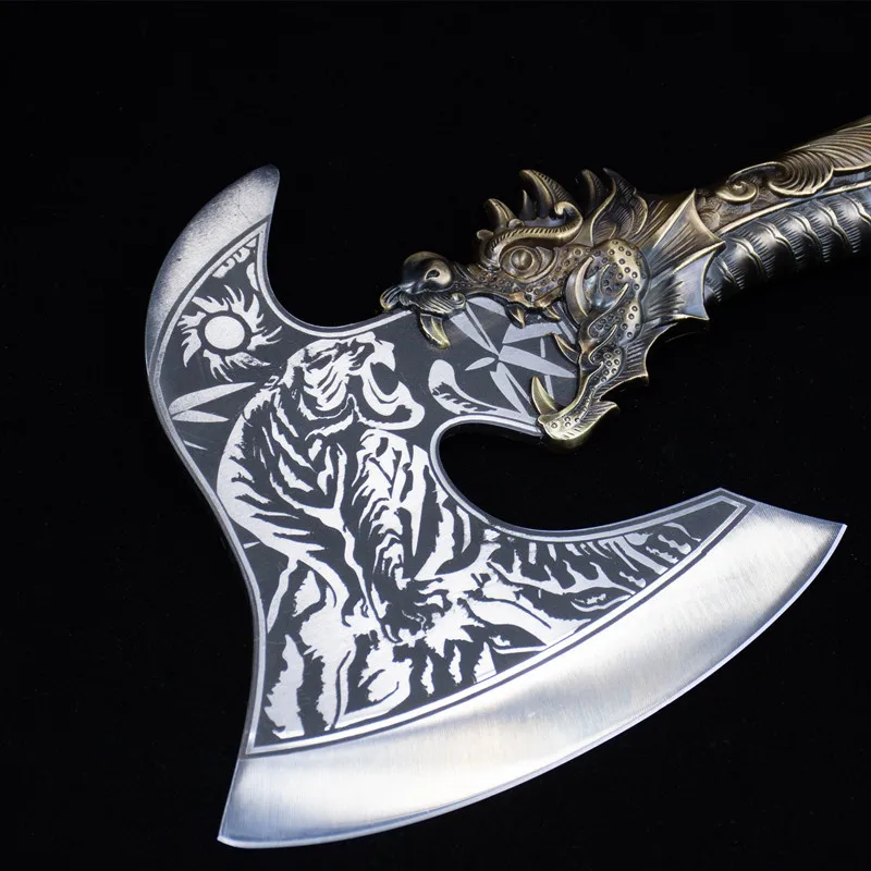 Нож топорик пружинное лезвие из стали ручка сплава кованый кухонный нож Longquan для