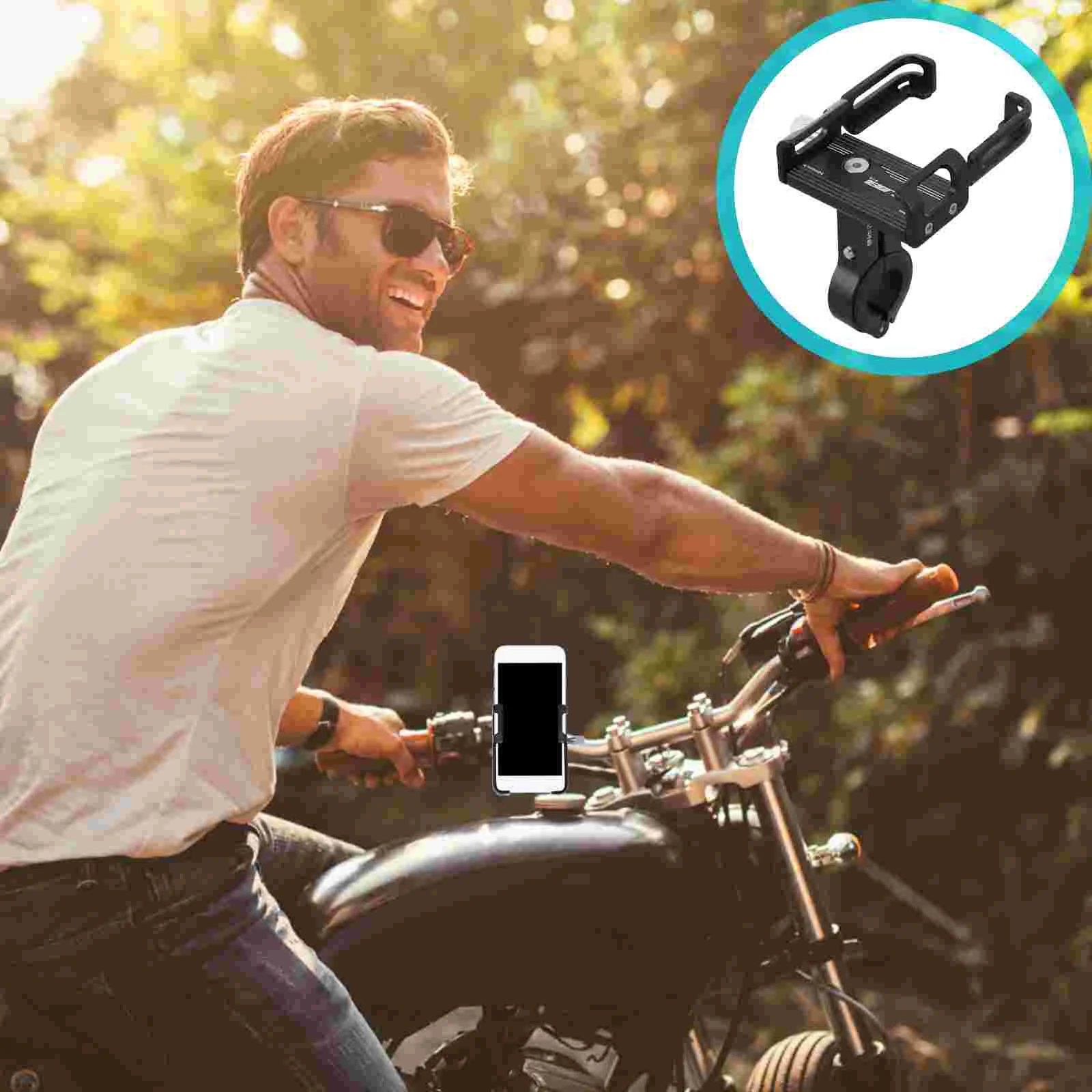 

Mobile Phone Holder Cellphone Lightweight Rack Motorbike Stand Aluminum Alloy Anti-fall Anti-Shake Outdoor
