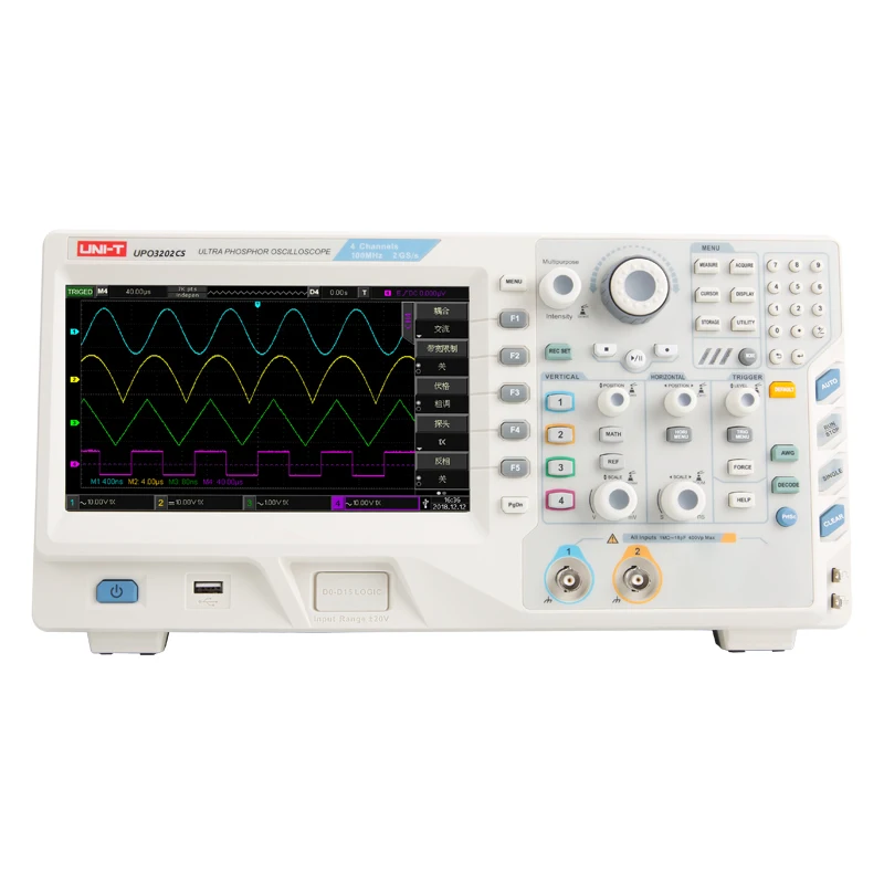 

UNI-T UPO3202CS digital phosphor oscilloscope lcd digital oscilloscope multimeter tester ac/dc