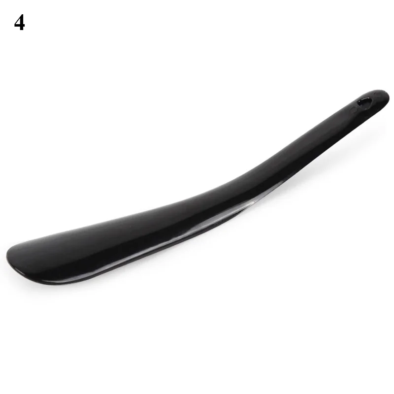 1 Pcs 16cm Professional Shoe Horns Black Plastic Shoe Horn Spoon Shape Shoehorn Shoe Lifter Flexible Sturdy Shoe Assistant