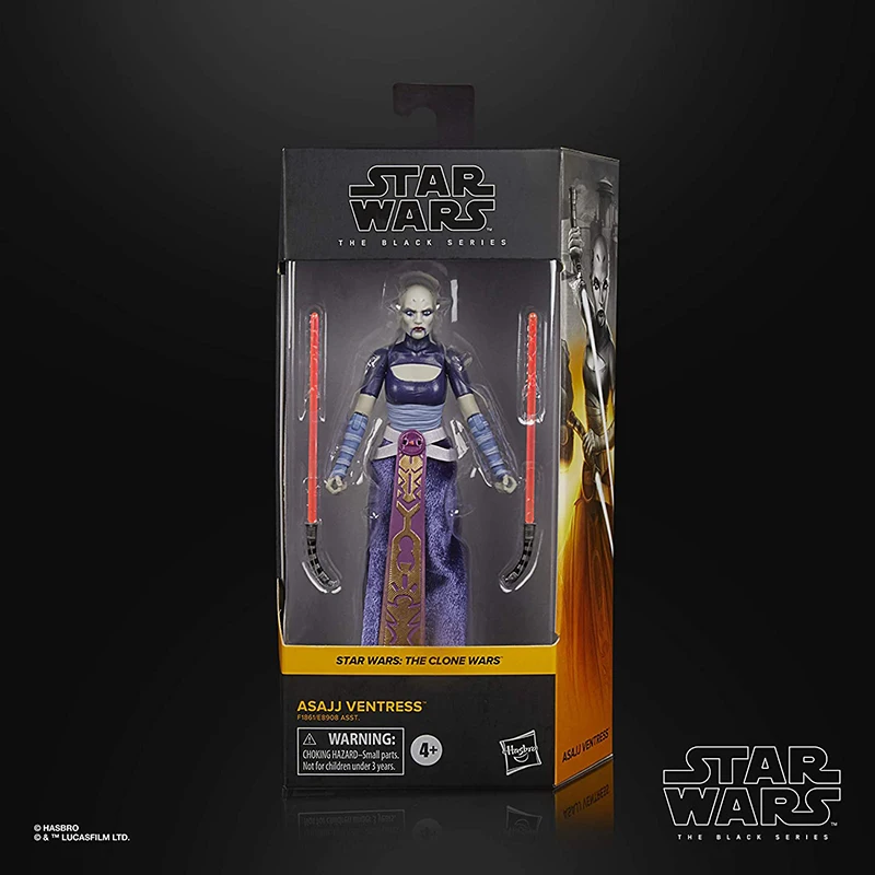 Star Wars The Black Series Asajj Ventress Toy 6-Inch Scale Star Wars: The Clone Wars Collectible Action Figure Toys for Kids images - 6
