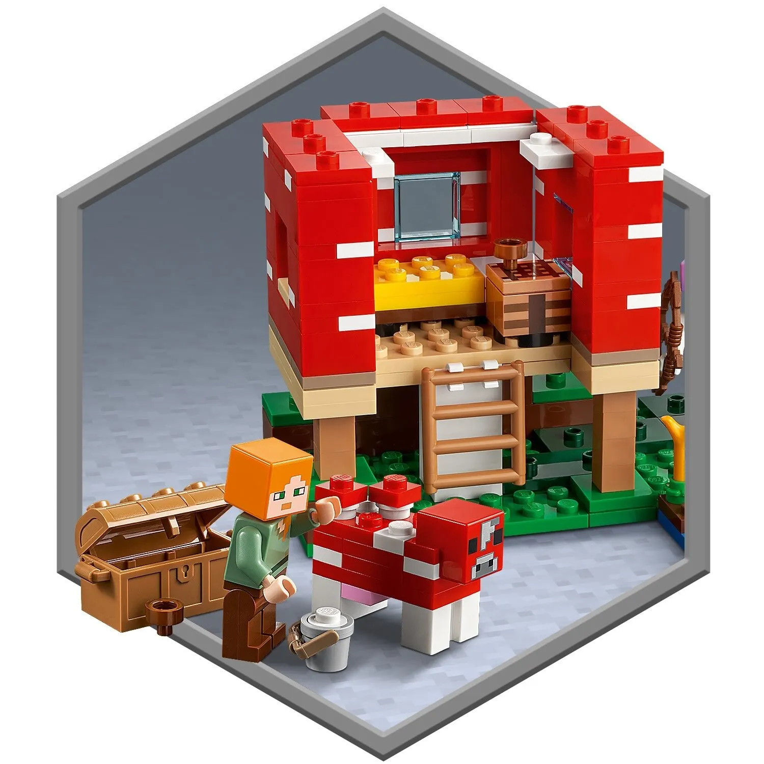 Конструктор LEGO Minecraft 21179 Грибной дом |
