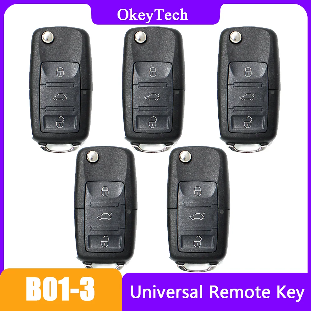 

OkeyTech 5 шт./лот KEYDIY KD900 B Series, пульт дистанционного управления, клавиша для VW, Автомобильный ключ, флэш-программатор, KDMINI машина