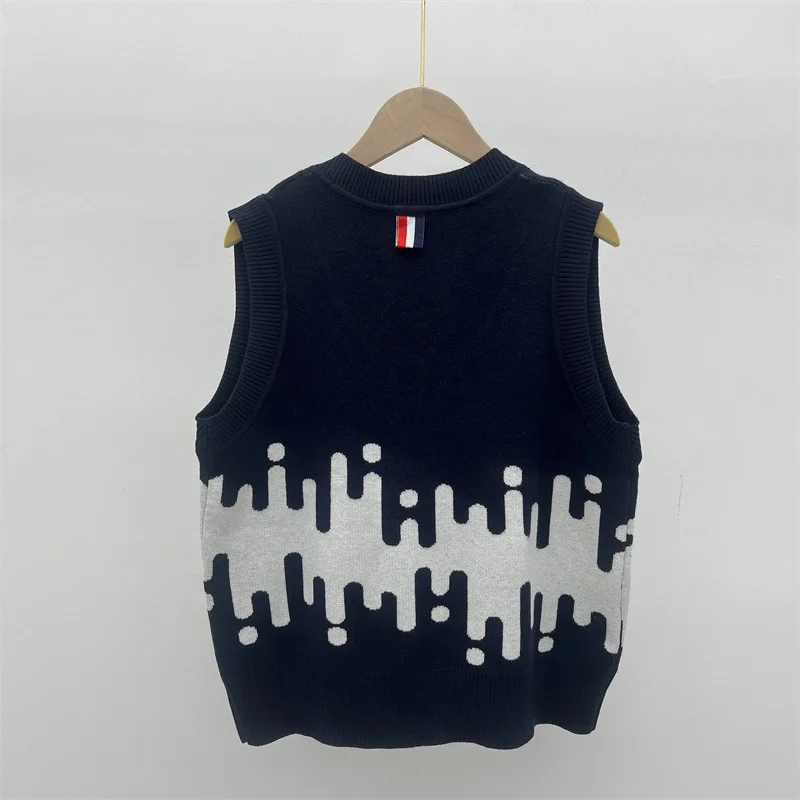 Весенне-осенний новый жилет с капюшоном в студенческом стиле v-образным вырезом и