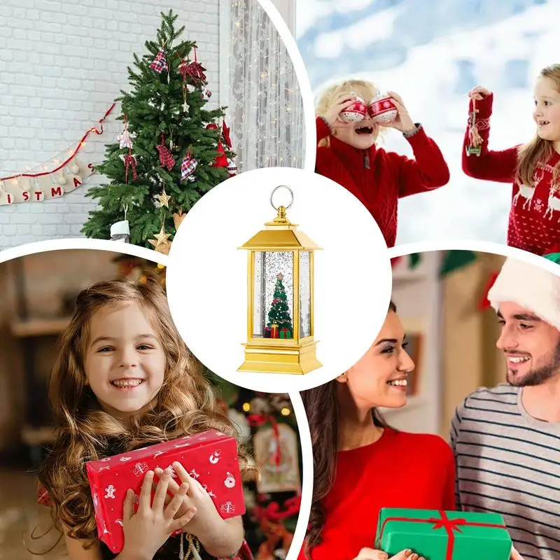 Рождественский снежный домик ночник винтажный светодиодный рождественский