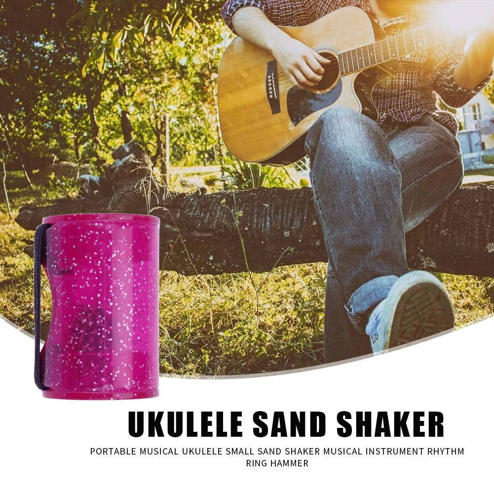 

Glitter Finger Hammer Bell Maracas Lightweight Portable Sand Shaker Rhythm Sand Music Elements for Guitars Ukulele