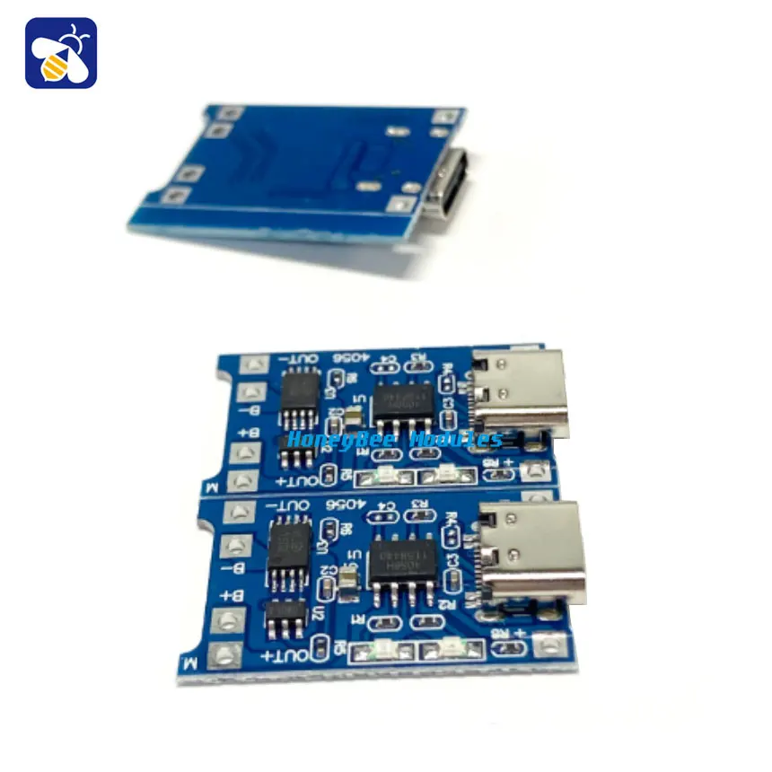 

TP4056 1A 18650 lithium battery charging board module with protection TYPE-C USB interface DIY production