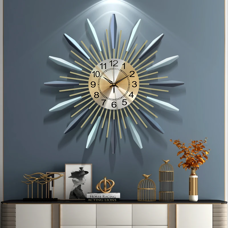 

Nordic Digital Wall Clock Modern Design Luxury Art Silent Creative Large Wall Clock Living Room Horloge Murale Home Decoration 5
