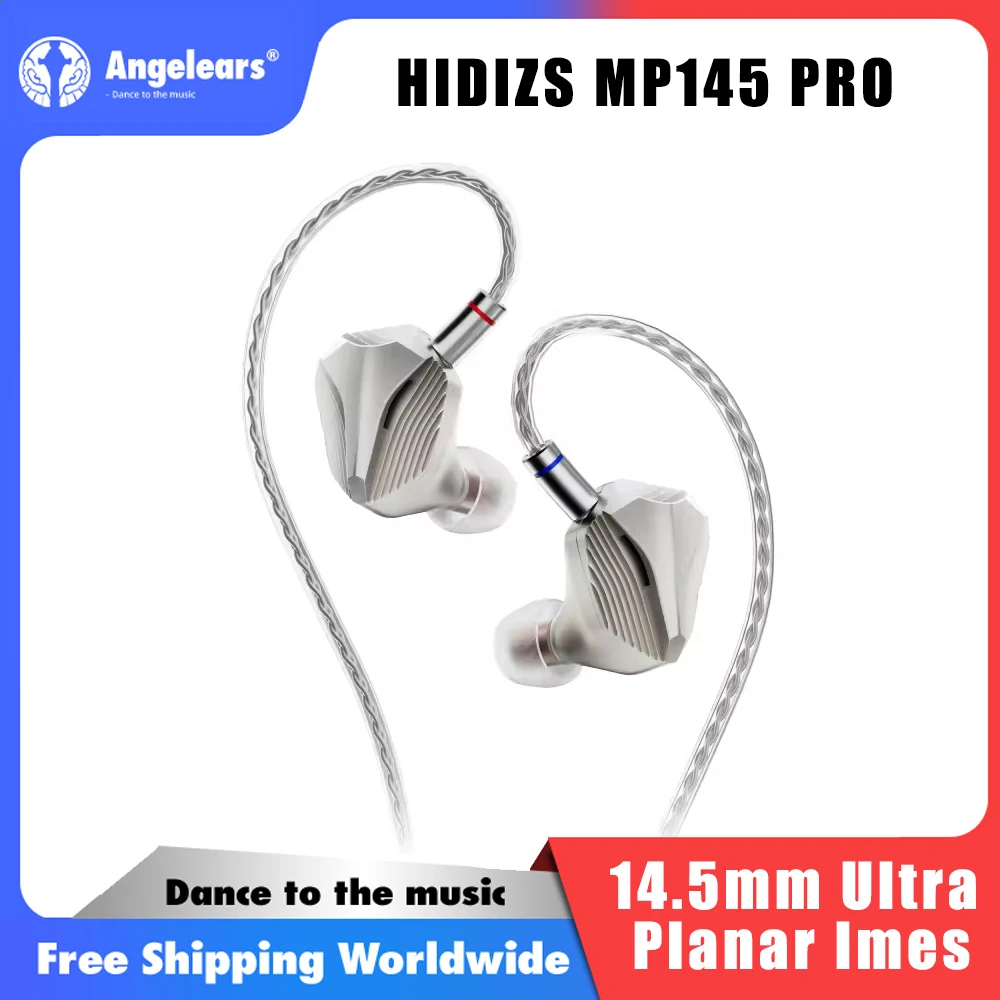 Фото Предзаказные Hi-Fi наушники-мониторы HIDIZS MP145 PRO с 14,5-мм ультраточным планарным магнитным драйвером нано-класса, внутриканальные, Hi-Res Audio №1