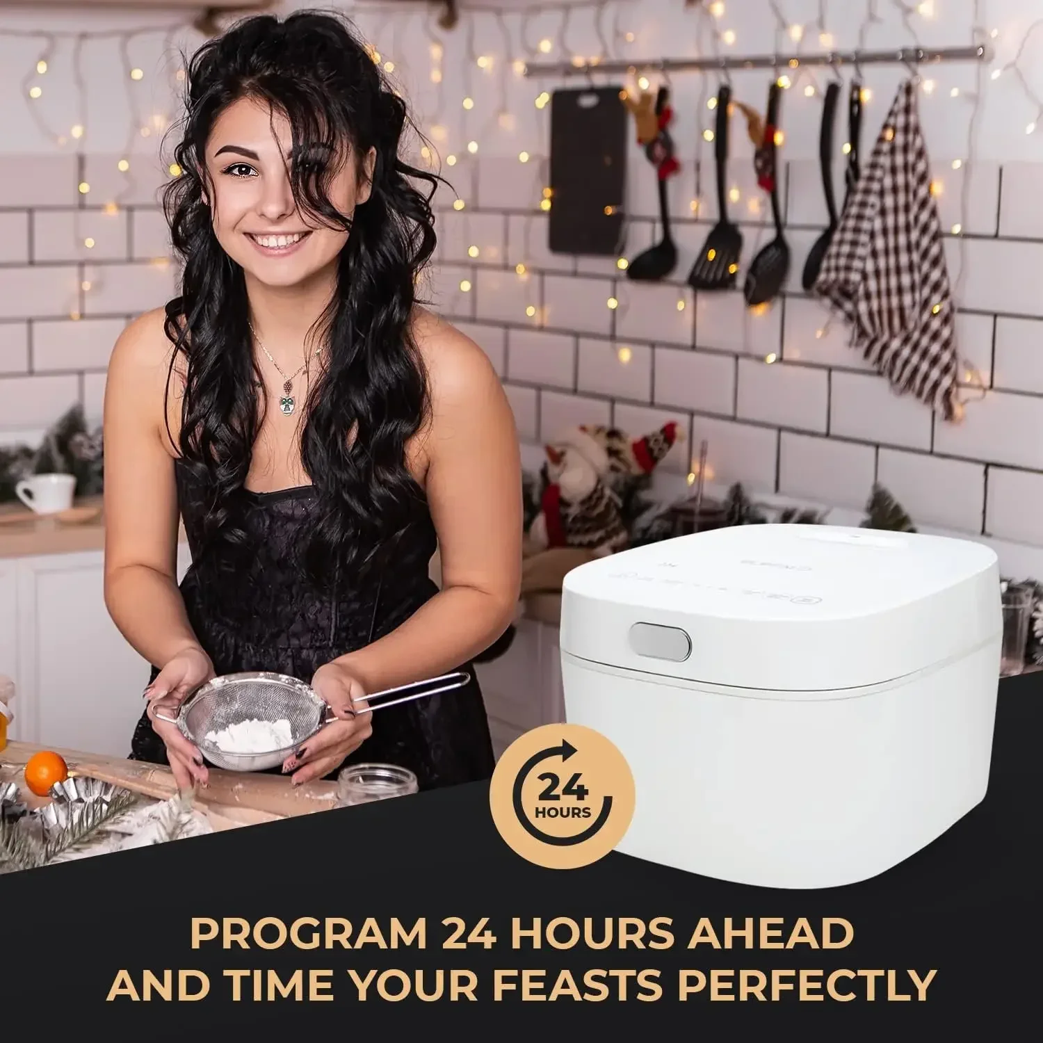 Buffalo White IH SMART COOKER Рисоварка и подогреватель 1 л 5 чашек риса внутренняя кастрюля