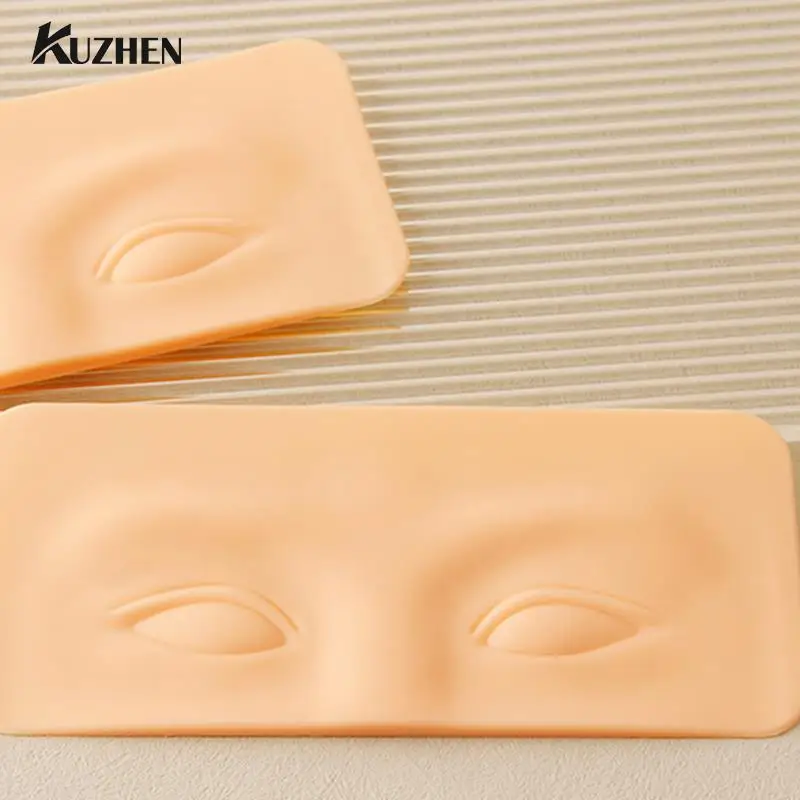 

1PC Reusable Makeup Eyebrow Tattoo Practice Skin Premium 5D Makeup Practice Face Silicone Practice Pad For Makeup Beauty