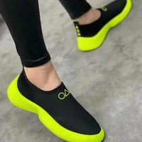 ladies fashion sports shoes 2022 new solid color ladies casual comfortable breathable casual shoes thick sole vulcanized shoes
