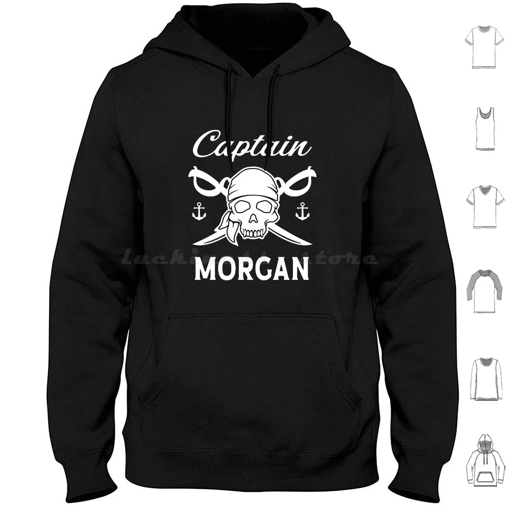 

Funny Men Personalized Name Gift Captain Morgan Fitted Christmas Hoodie cotton Long Sleeve Funny Men Personalized Name Captain