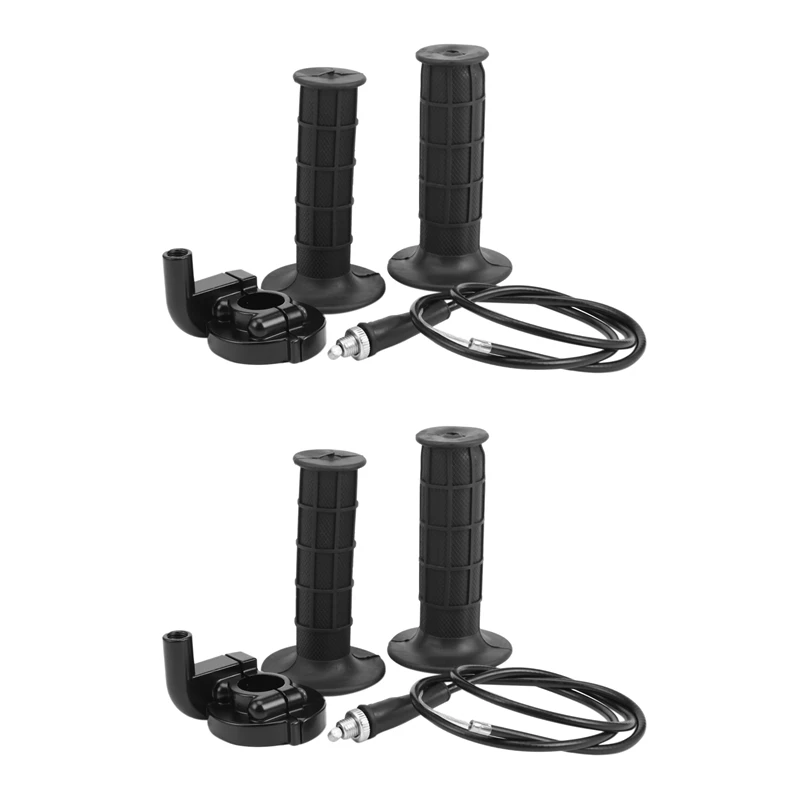 

2X, 22Mm Twist Throttle Hand Grip & Cable For ATV Quad Pit Dirt Bike 50 To 190 Cc