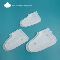 1 pcs rain boots for indoor outdoor rainy days reusable boots waterproof shoe cover silicone material unisex shoes protectors