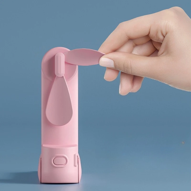 Фото Складной портативный вентилятор Kawaii Miffy с USB-зарядкой, мощный, для кемпинга на открытом воздухе, тихий, компактный, минималистичный. №2