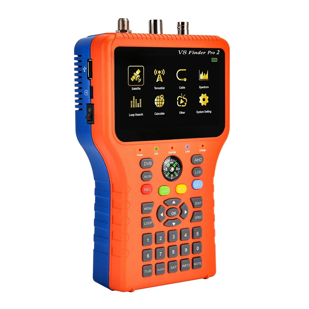 Фото V8 Finder Pro2 DVB-S2 DVB-T2 DVB-C AHD Спутниковый ресивер №3