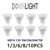 led spotlight mr16 gu 5 3 acdc 12v 3w 7w warm white day light led light lamp for home decoration replace 50w halogen spotlight