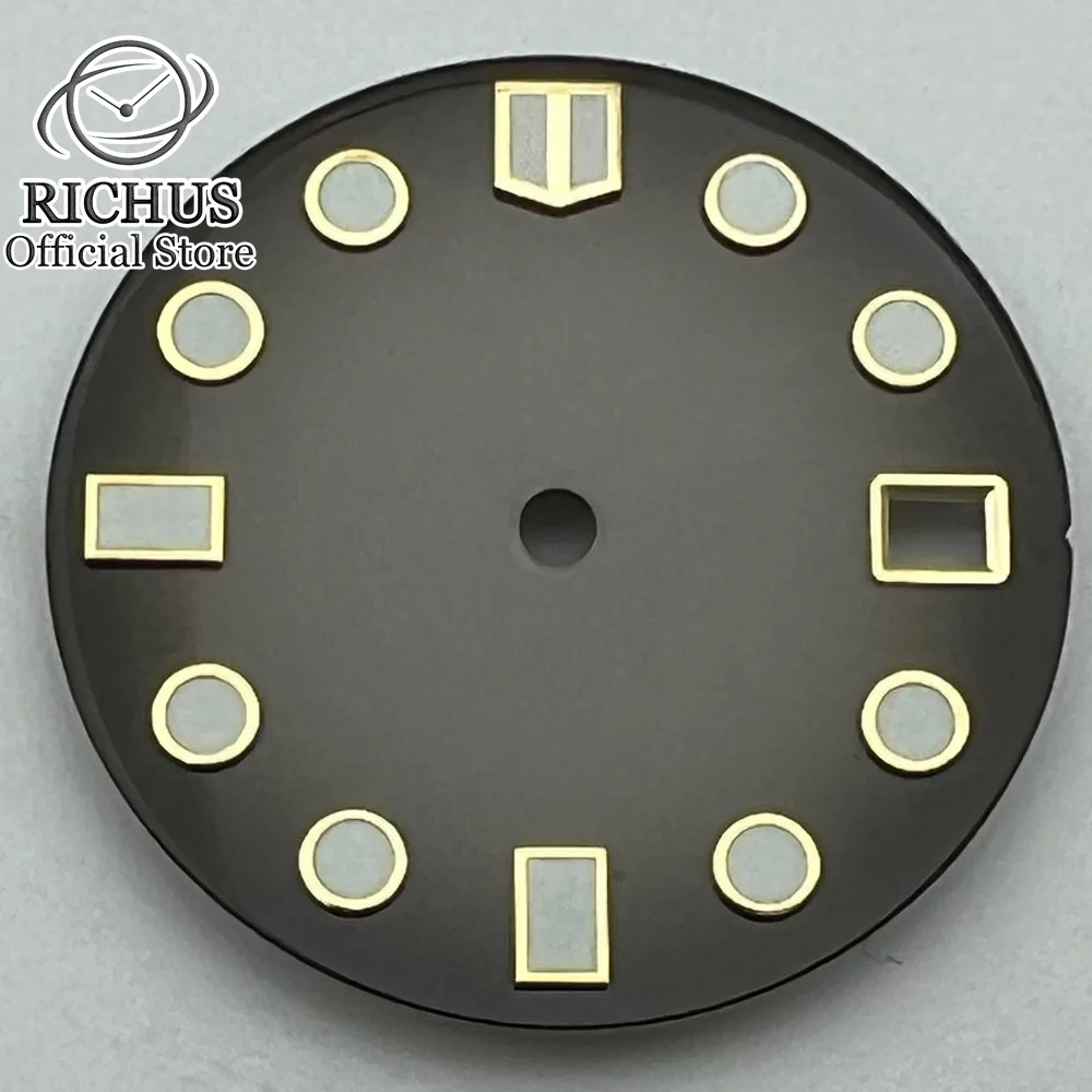 RICHUS 28 5 мм синий зеленый красный серый желтый циферблат часов светящийся подходит