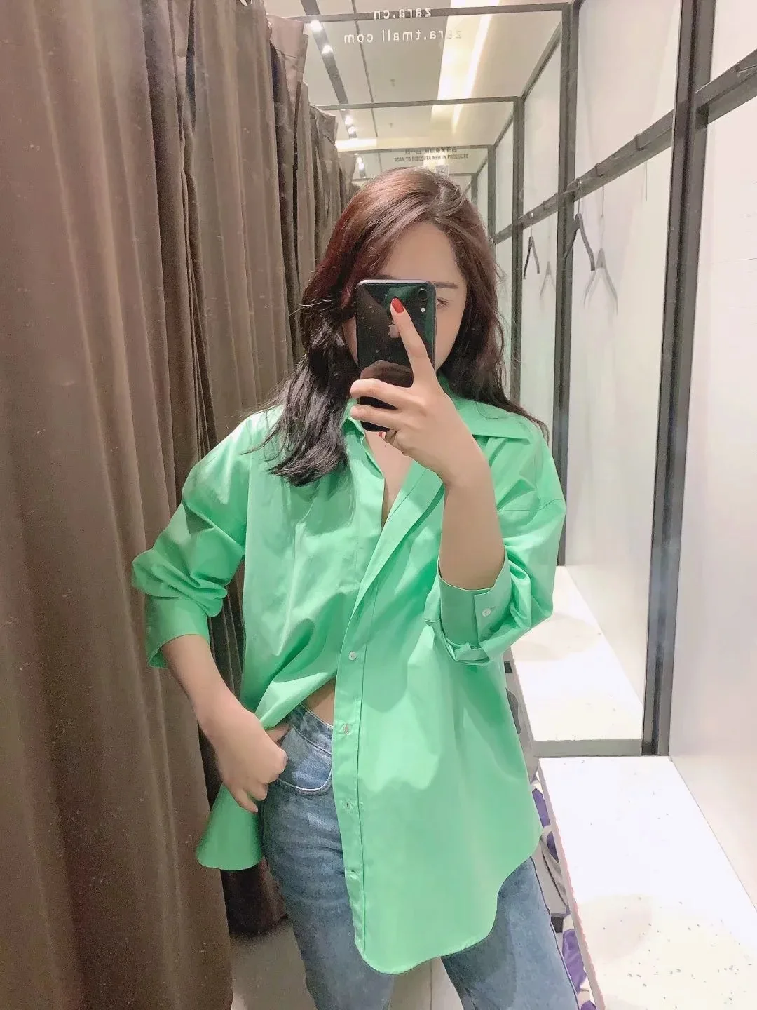 

2023 Summer V-neck Poplin Shirt Women's Simple Solid Loose Blouse Office Lady Casual Versatile Blusas Tops Cardigan Female