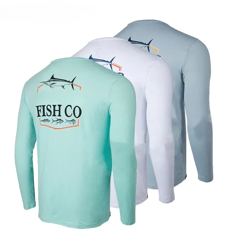

UV Protection Angling Tops Outdoor Breathable Fishing Shirts Long Sleeve Sun Protecting Fishing Jerseys