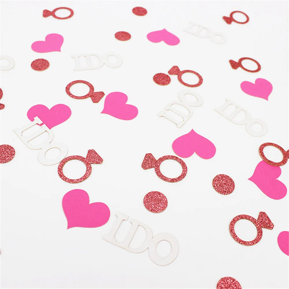 

100pcs/bag Valentine's Day Wedding Confetti DIY Shiny Creative Party Confetti Table Scatter for Photography Prop Party Decor