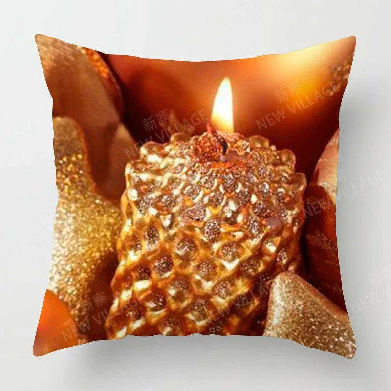 Декоративные наволочки для домашней гостиной рождественские Короткие Плюшевые