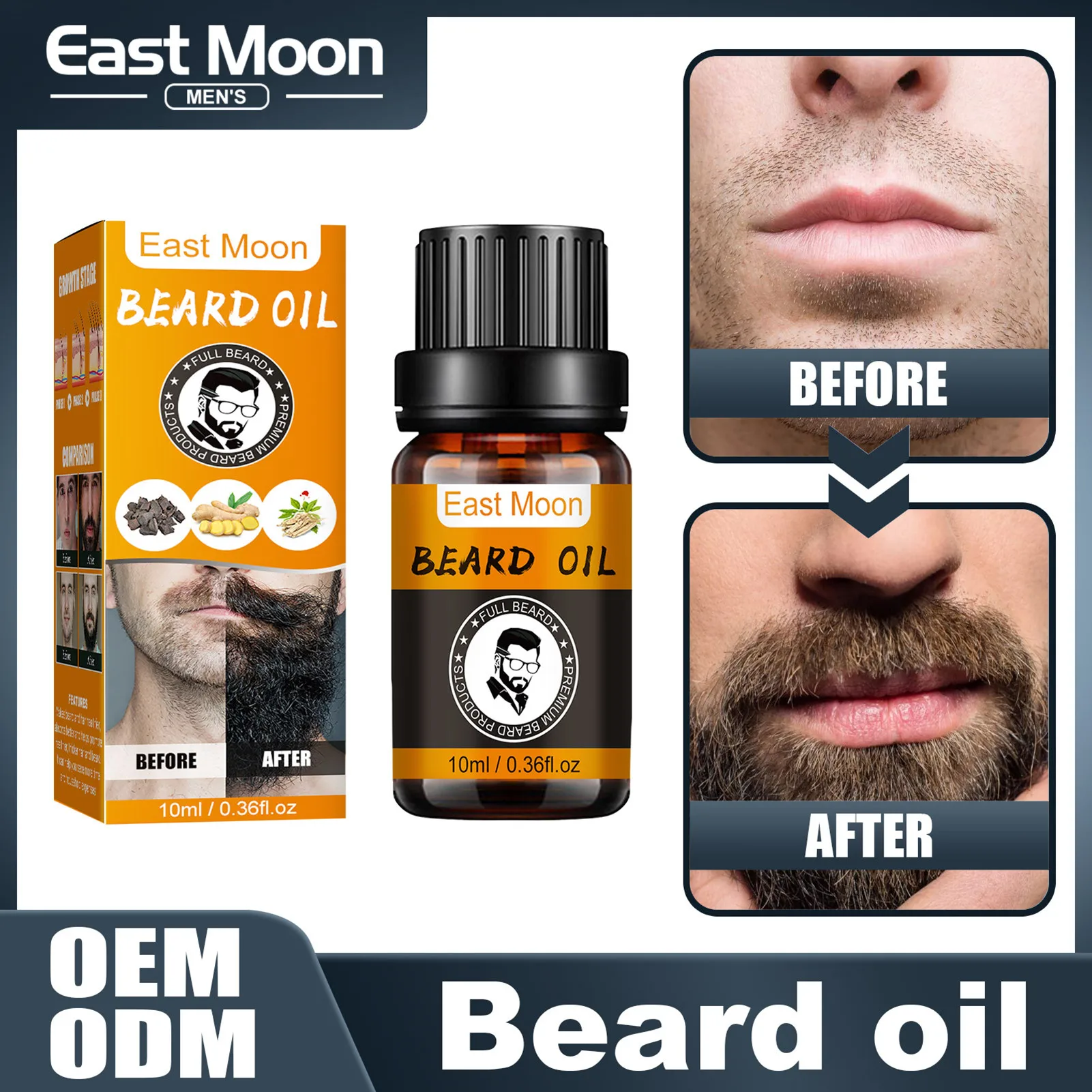 

Beard Oil for Men Beard Growth Essential Oil Natural Beard Conditioner for Faster and Thicker Beard Growth Improve Dry Moustache