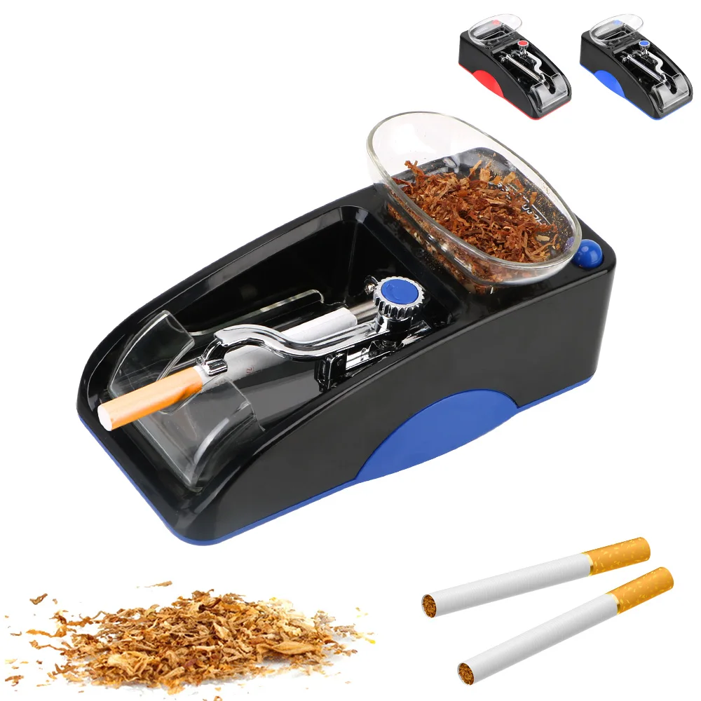 Cigarette Rolling Machine  Tobacco Roller DIY Smoking Tool EU US Plug Electric Automatic Injector Maker Smoking Accessories