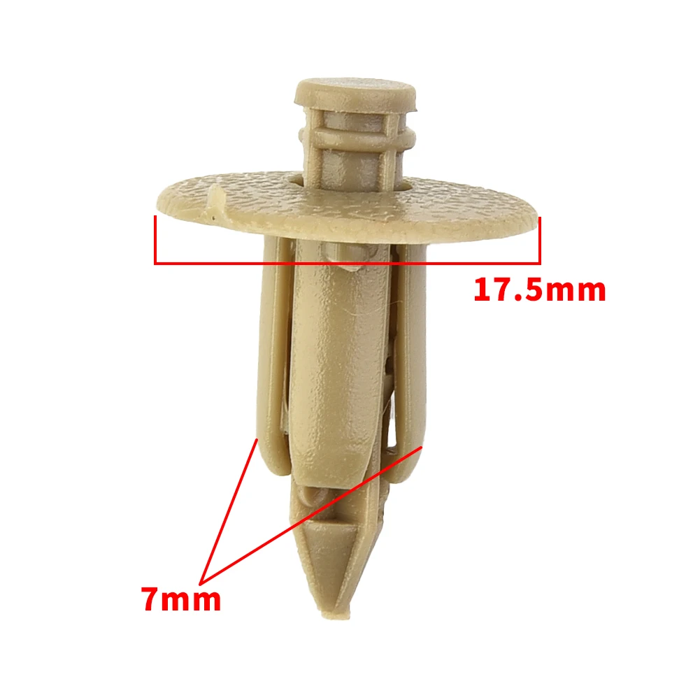 

10pcs Auto Bumper Fastener 7mm Hole Dia Push In Car Door Trim Fender Rivets Retainer Clips For Car Body Clips Trim Panel Retaine