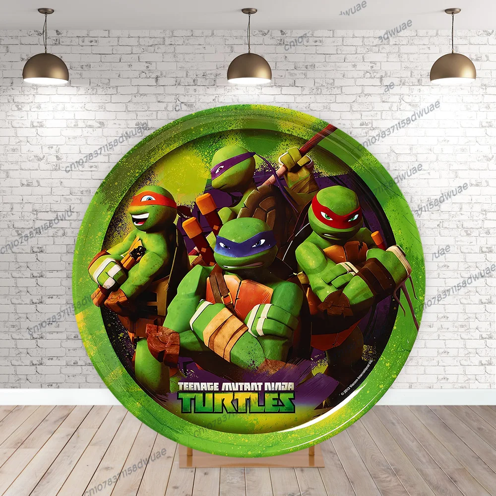 Фон для фотосъемки с изображением черепашек-ниндзя