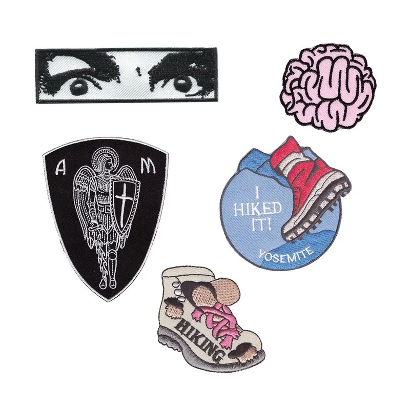 

20 шт./лот Роскошная модная вышитая нашивка с ужасными надписями для походов странные вещи украшение одежды рукоделие аппликация