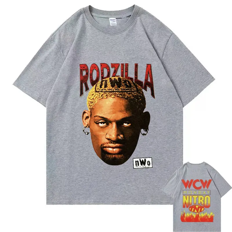Awesome Dennis Rodman Hip Hop Mens Tshirt Man Oversized Streetwear Male T Shirt Men Women Vintage Rocky 100% Cotton T-shirt Tops images - 6