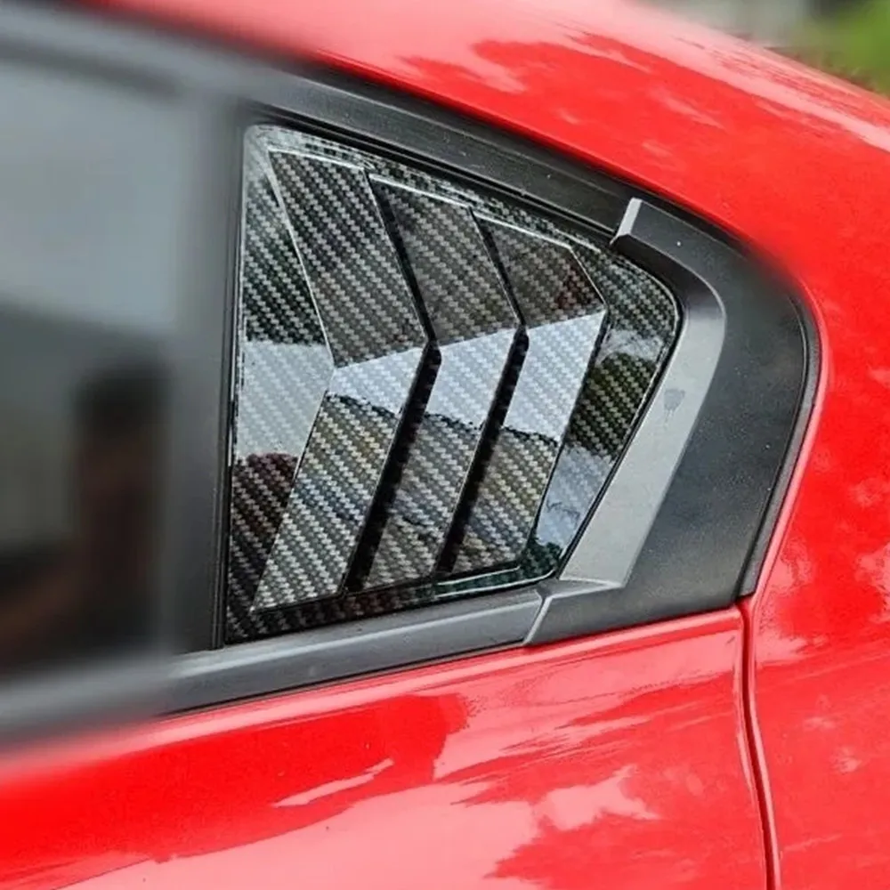 Фото Для Honda Civic 9th Sedan 2011 2012-2015 ABS пластик заднее окно четверть жалюзи крышка боковое вентиляционное отверстие отделка автомобильные клейкие аксессуары №2