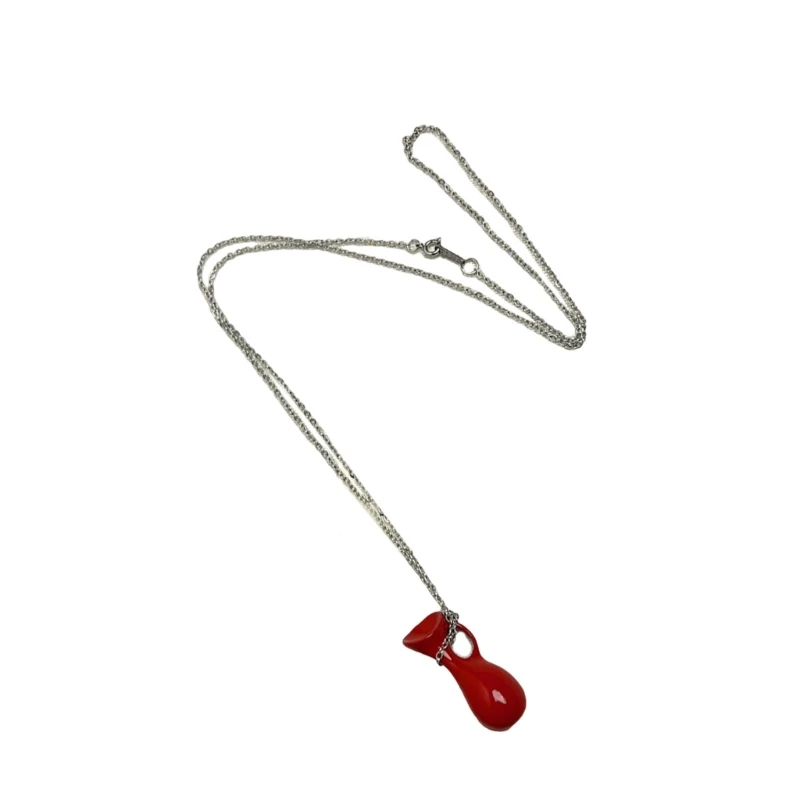Элегантная женская цепочка для свитера с длинной подвеской в ​​виде бутылки