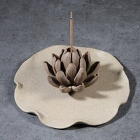 pinny zen ceramic lotus incense burner stick incense base room decoration meditation tea ceremony accessories