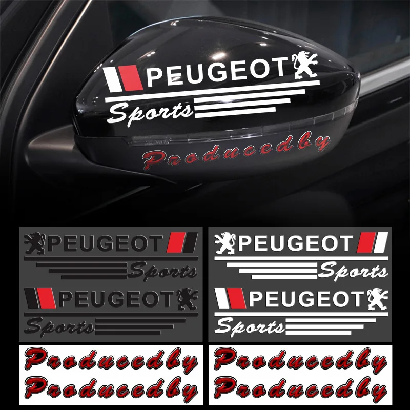 

Автомобильная наклейка на зеркало заднего вида Эмблема багажника для Peugeot 208 307 407 206 308 406 307 207 3008 2008 4008 508 107 408 108 301 306