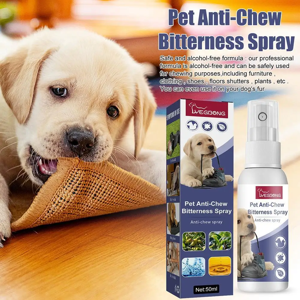 

Pet Bitter Anti-Gnawing Spray Evict Dogs Chewing Table And Chair Legs Scratching Sofa Spray For Dogs To Prevent Biting F0V2