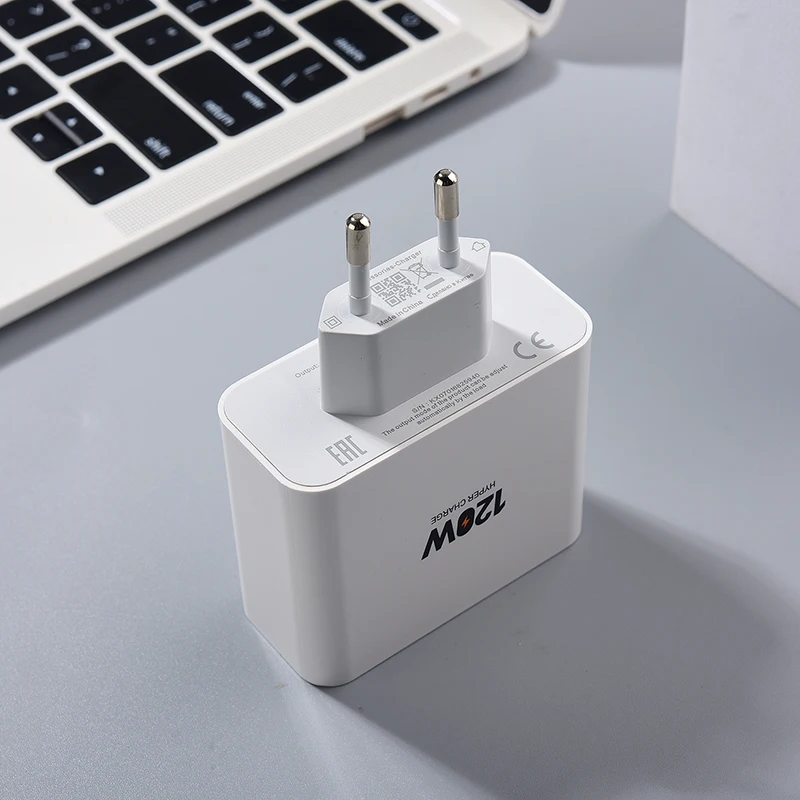 Infinix 120 Вт Hyper Charger EU Plug Адаптер питания для быстрой зарядки 100 см USB-кабель типа C Note