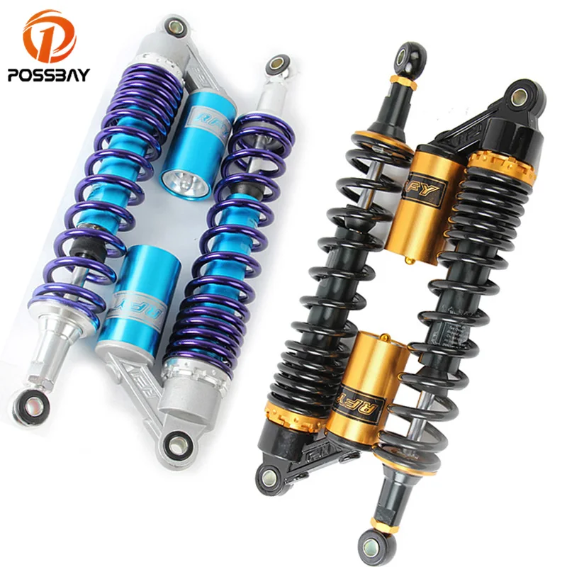 Мотоциклетный амортизатор POSSBAY 400 мм, задняя подвеска, универсальная воздушная подвеска для BMW, Honda, Kawasaki, скутера, амортизатор, Schokdemper