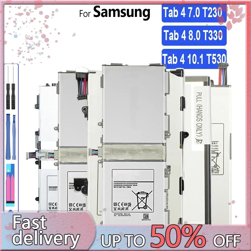 Аккумулятор для Samsung GALAXY Tab 4 7 0 8 10 1 tab4 SM T530 T531 T535 T330 T331 T335 T230 T231 T235