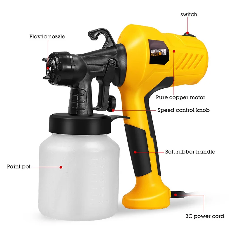 EU/US Plug 110/220V Electric Spray Gun Mousse Cake Coloring Utensil 500W Paint Sprayer Home Improvement Spraying Kitchen Tools |