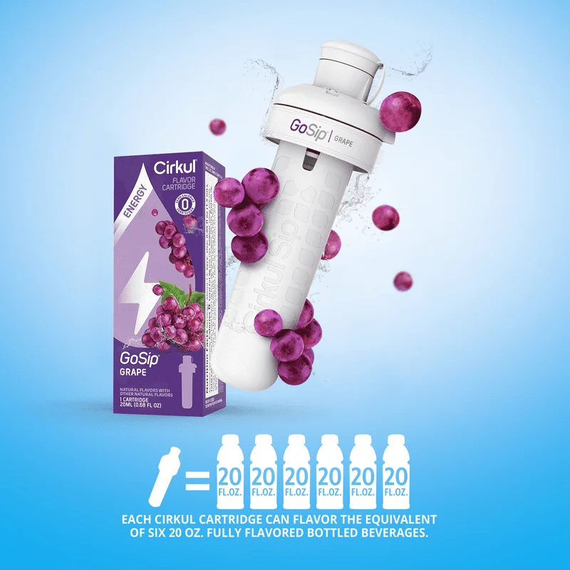 

Delicious Grape Water Flavor Cartridge Drink, 1-Pack for A Refreshing Beverage Experience