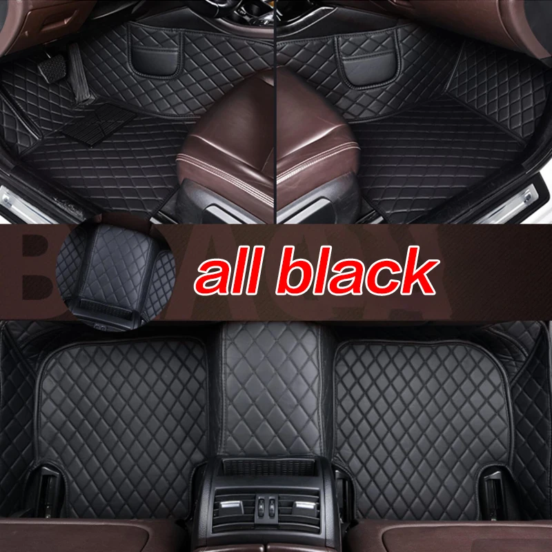 Custom Carpets For Audi S4 2018 Leather Waterproof Car Floor Mats Car Accessories Interiors Auto Styling Front And Rear Rugs