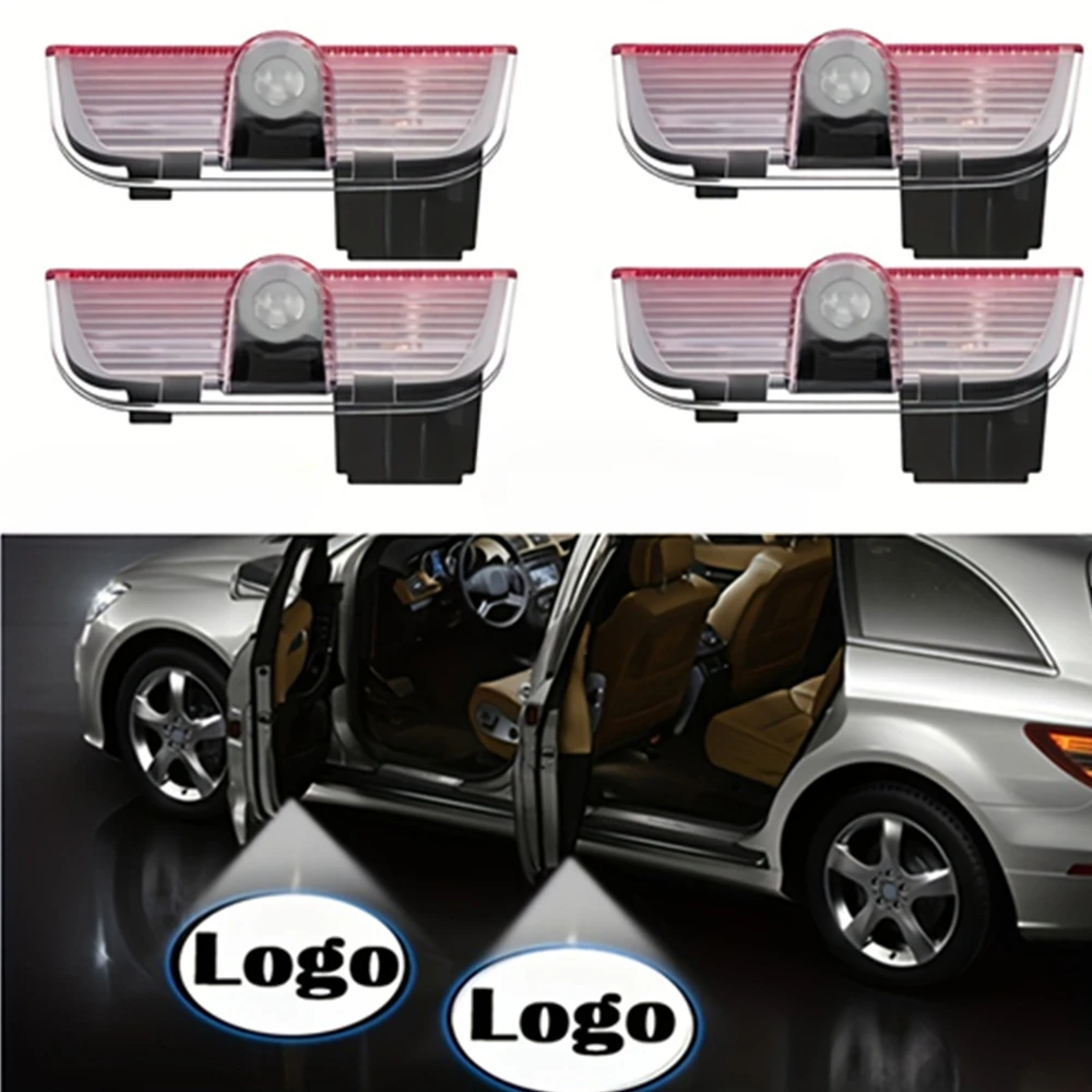 2 шт. декоративные лампы для автомобильных дверей VW Passat Tiguan Touareg Golf Jetta Sharan Scirocco