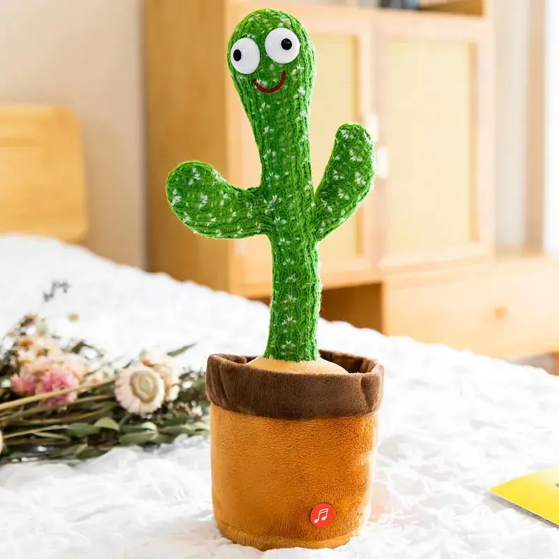 

Lovely Talking Toy Dancing Cactus Doll Speak Talk Sound Record Repeat Toy Kawaii Cactus Toys Children Kids Education Toy Gift