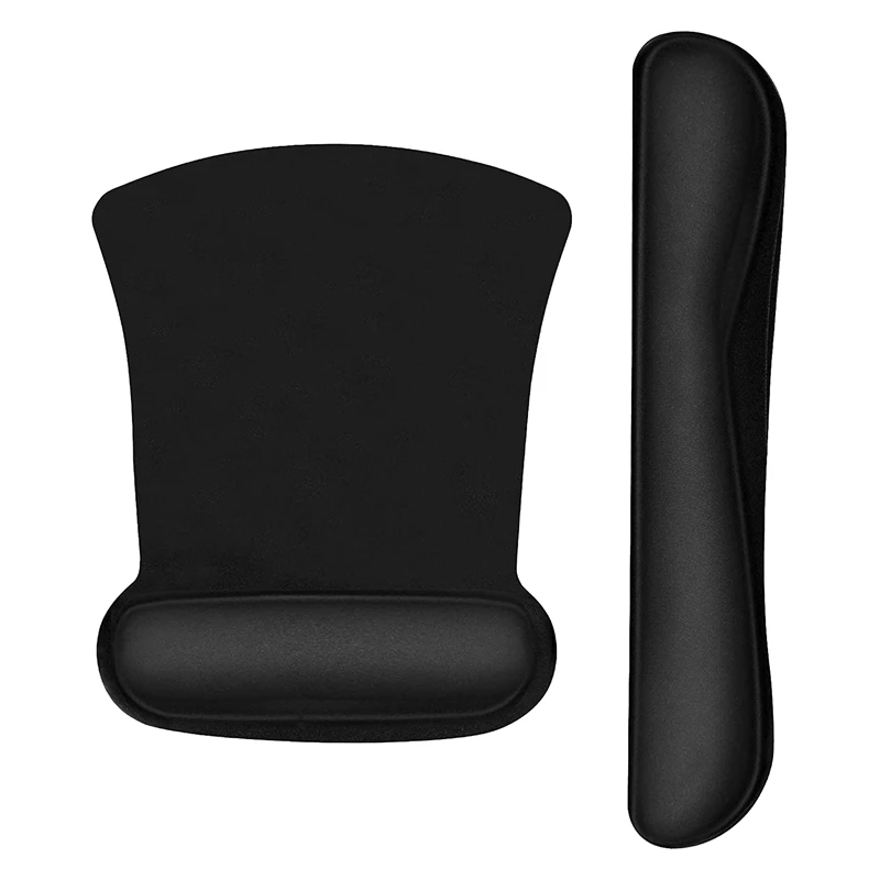 

Keyboard Wrist Rest And Mouse Pad Ergonomic Mouse Pad Wrist Support Non Slip Keyboard Wrist Support Mouse Pad For Office (1 Set)