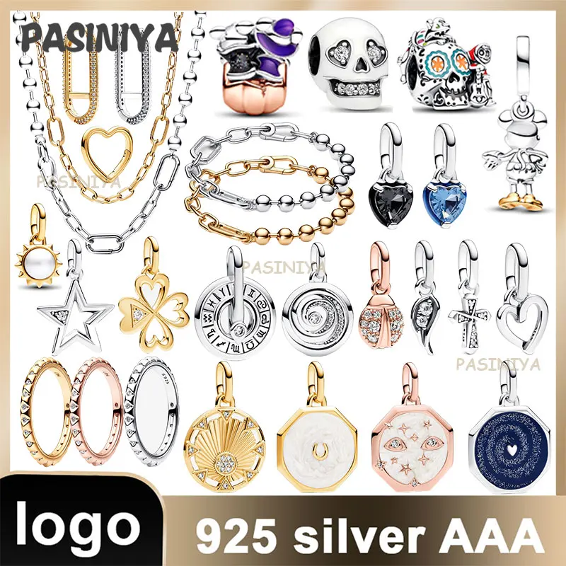 

Новинка 2023, набор из серии «ME» из стерлингового серебра пробы, расширяемый ПАВЕ, с созвездиями Галактики, праздничный подарок